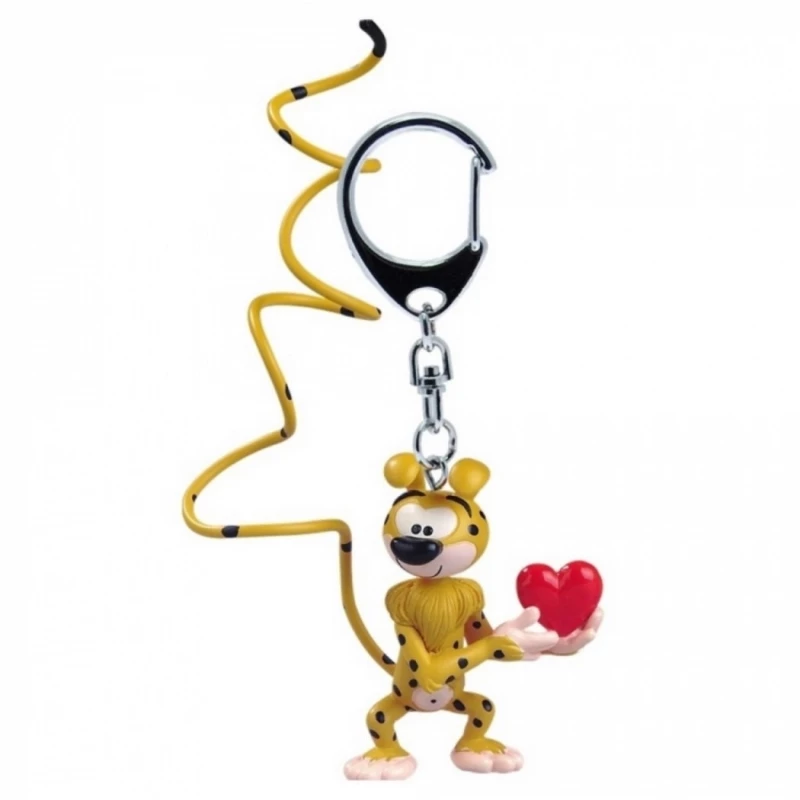 PORTE-CLES MARSUPILAMI COEUR - Marsupilami Plastoy