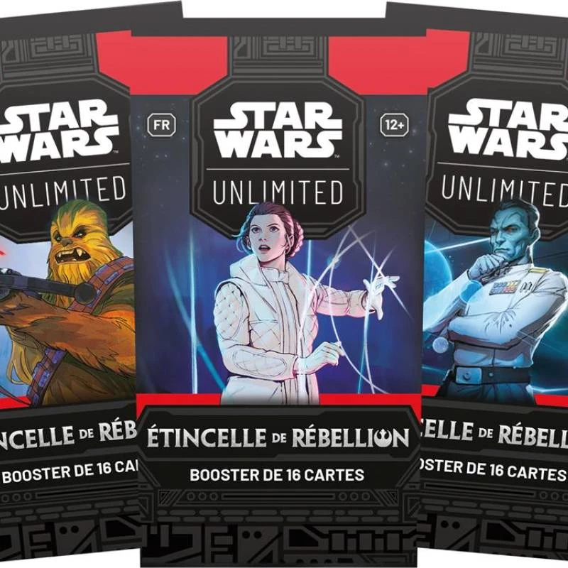 BOOSTER STAR WARS UNLIMITED : ETINCELLE DE REBELLION - Cartes Star Wars