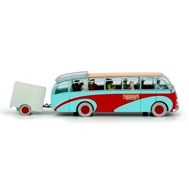 TINTIN VOITURE: L'AUTOBUS DE LA SWISSAIR - Tintin Moulinsart Résine