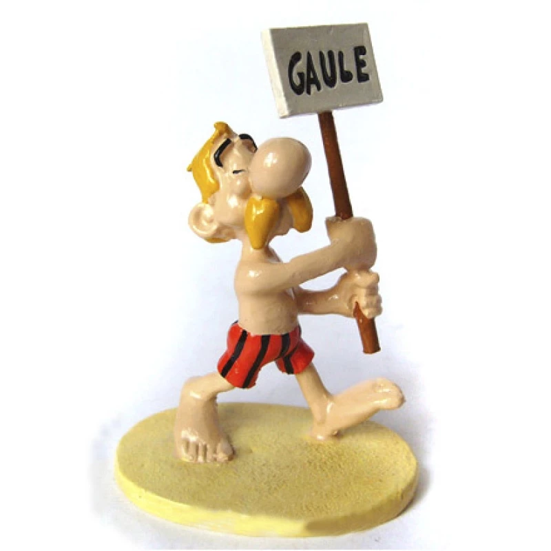 ASTÉRIX AUX JEUX OLYMPIQUES BRANDISSANT SA PANCARTE 