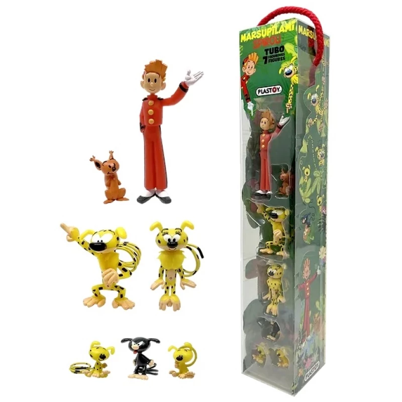 MARSUPILAMI SPIROU ET SPIP TUBO 7 FIGURINES - Marsupilami PVC