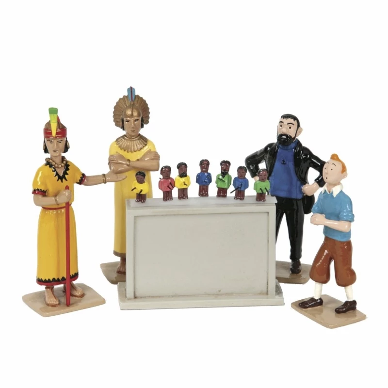 TINTIN LA SCÈNE DE L’AUTEL - LE TEMPLE DU SOLEIL - Tintin série 3