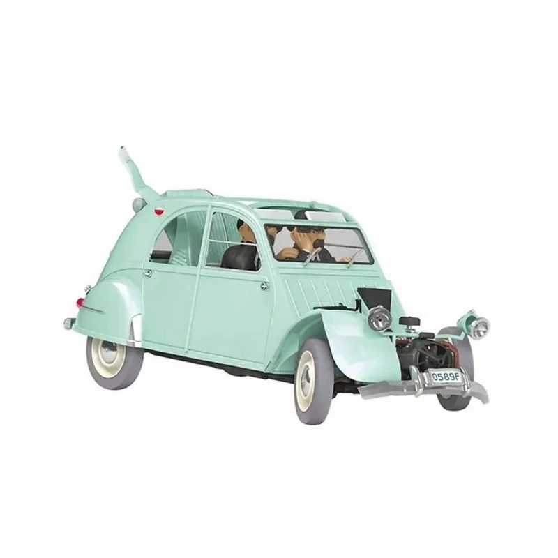 TINTIN VOITURE : LA 2CV CASSEE - Tintin Moulinsart Résine