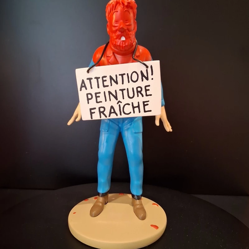 TINTIN - HADDOCK PEINTURE FRAICHE - Statuettes 12 cm