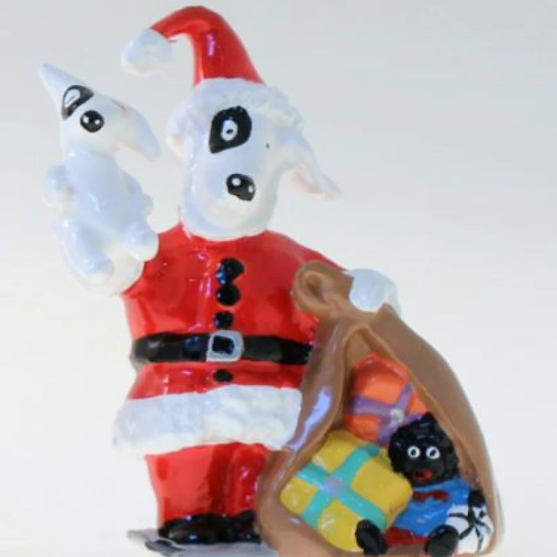 ROGER-ROGER DEGUISE EN PERE NOEL AVEC SA PELUCHE ROGER-ROGER - Roger-Roger Les Grands Formats