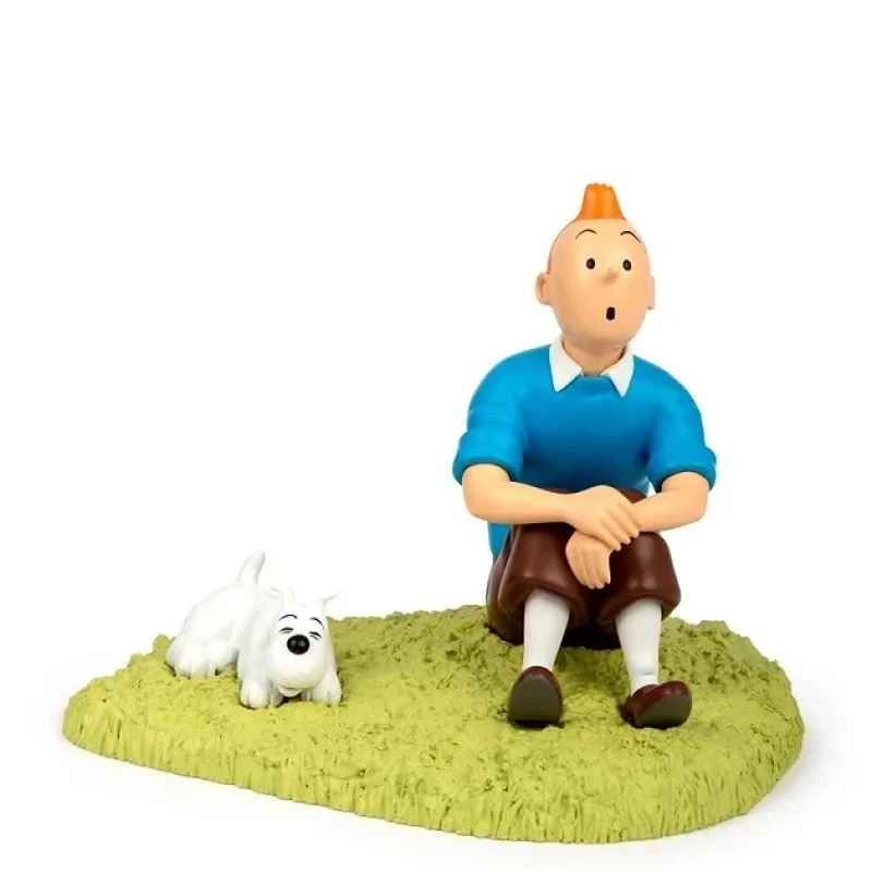 TINTIN ASSIS DANS L'HERBE - Tintinimaginatio