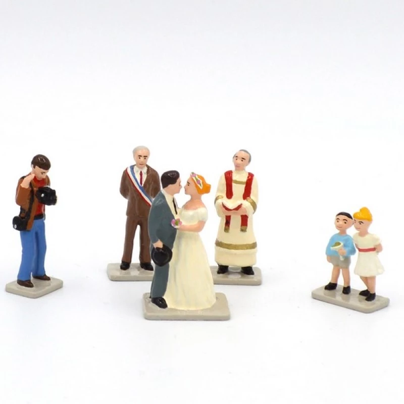 LE MARIAGE - MINI CIVILS 30MM - 5 FIGURINES - Les Civils Mini: 30 MM