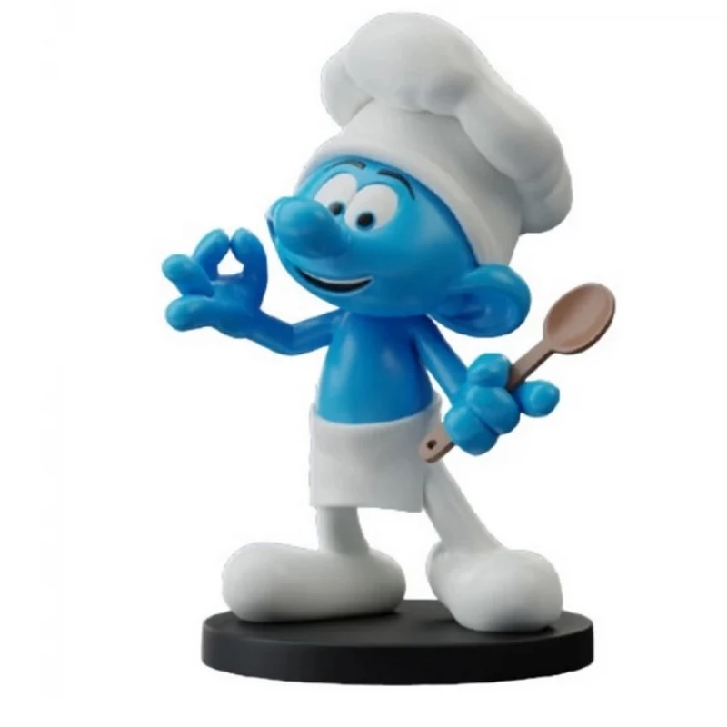 CHEF SCHTROUMPF EN RESINE - Les Schtroumpfs Blue Resin