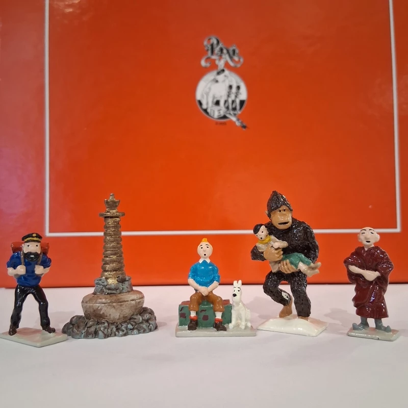 TINTIN AU TIBET (6 FIGURINES) - Tintin Moulinsart Mini