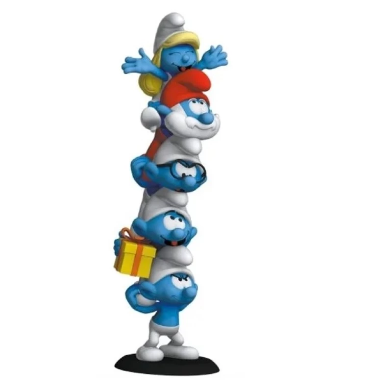 LA COLONNE DES SCHTROUMPFS POLYCHROME - Les Schtroumpfs Collectoys