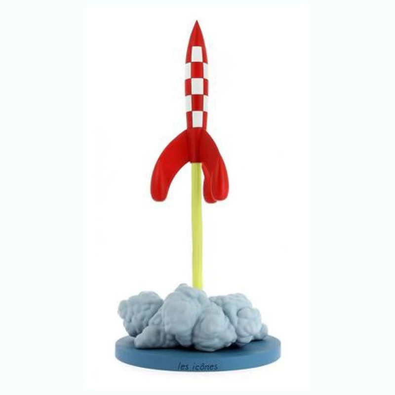 LES ICONES - LE DECOLLAGE DE LA FUSEE - Tintin Moulinsart Résine