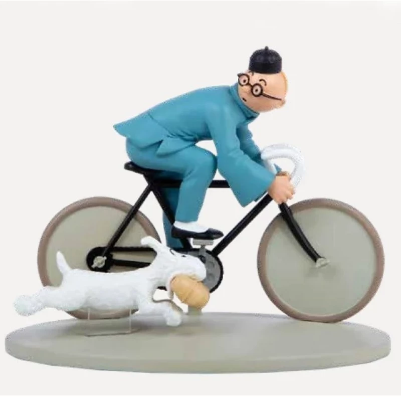 TINTIN CYCLISTE ET MILOU A SHANGHAÏ LOTUS - Tintin