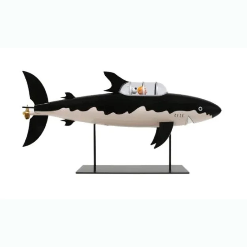 LE SOUS-MARIN REQUIN 77 CM - Tintin Moulinsart Résine