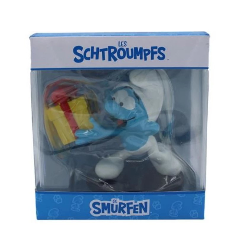 SCHTROUMPF FARCEUR AVEC CADEAU EN RESINE - Les Schtroumpfs Blue Resin