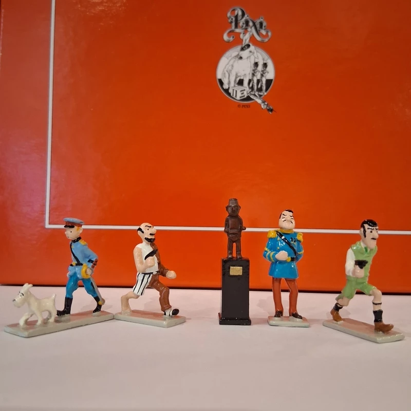 L'OREILLE CASSEE (5 FIGURINES) - Tintin Moulinsart Mini