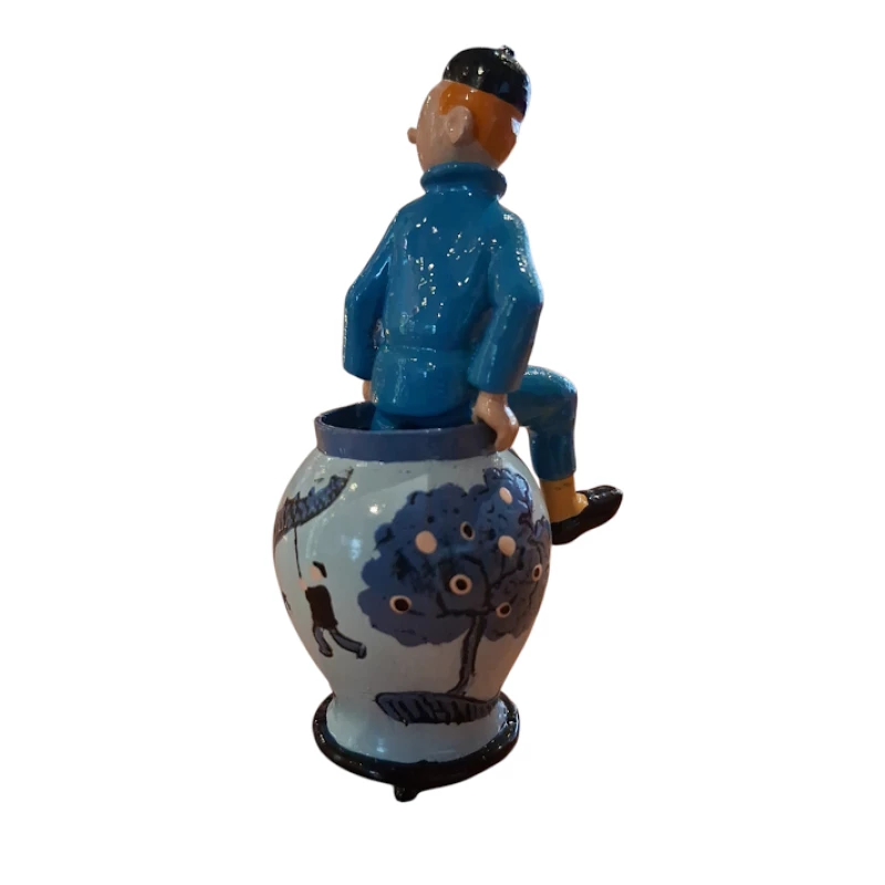 TINTIN SORTANT DE LA POTICHE - Tintin série 3