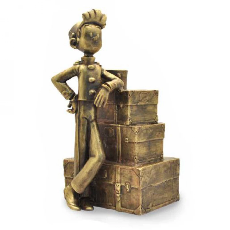 BRONZE SPIROU ET LA PILE DE BAGAGES - Spirou Pixi Atelier Bronze