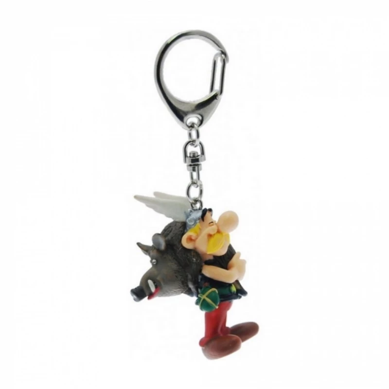 PORTE-CLES ASTERIX PORTANT UN SANGLIER - Astérix Plastoy