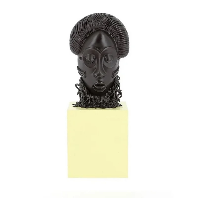 TINTIN - STATUETTE MASQUE AFRICAIN - Tintin Moulinsart Résine