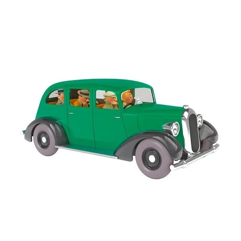 TINTIN VOITURE : LA VOITURE DES GANGSTERS - Tintin Moulinsart Résine