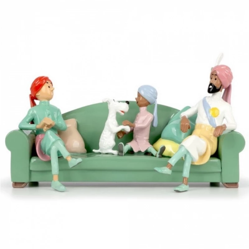 TINTIN - SCENE DU DIVAN - Tintin Moulinsart métal