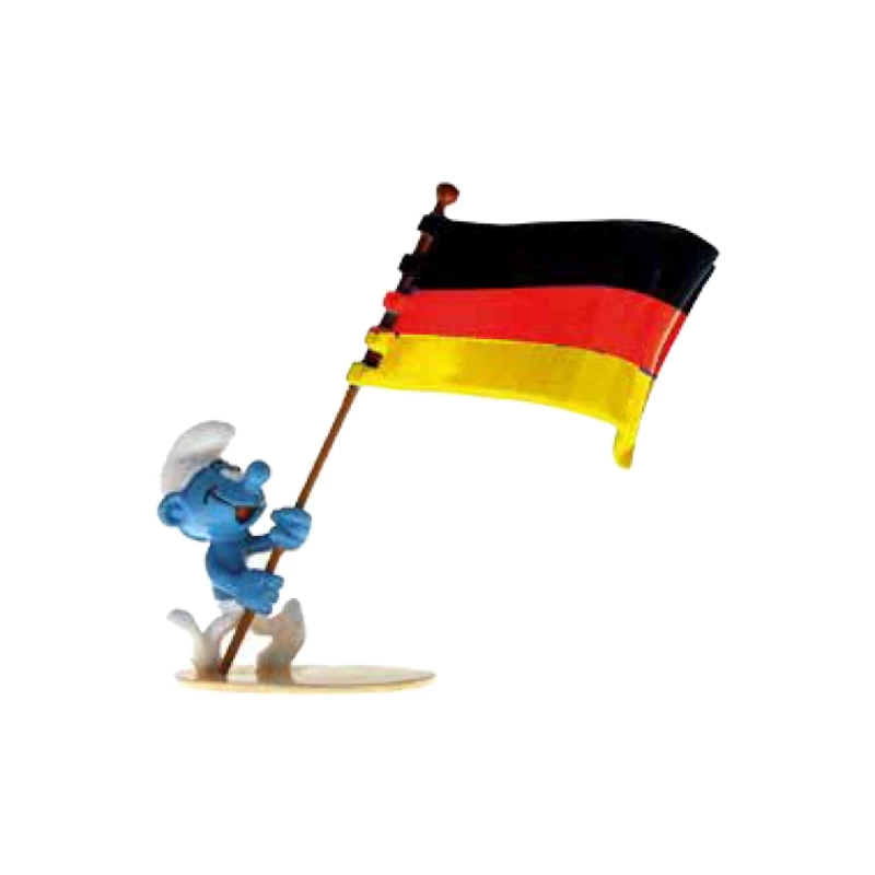 LE SCHTROUMPF PORTE-DRAPEAU ALLEMAND - Les Schtroumpfs Origine III
