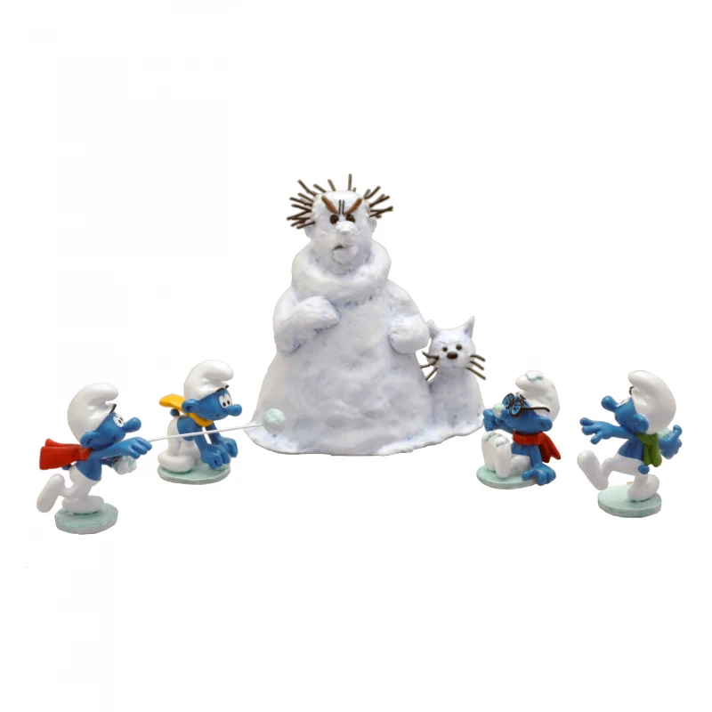 LES SCHTROUMPFS ET LA BATAILLE DE BOULES DE NEIGE - EXCLUSIVITE ATOMAX - Les Schtroumpfs Collection classique