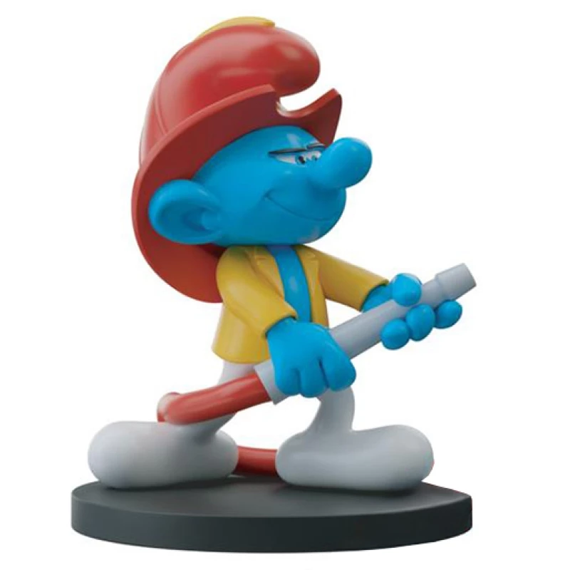 SCHTROUMPF POMPIER EN RESINE - Les Schtroumpfs Blue Resin