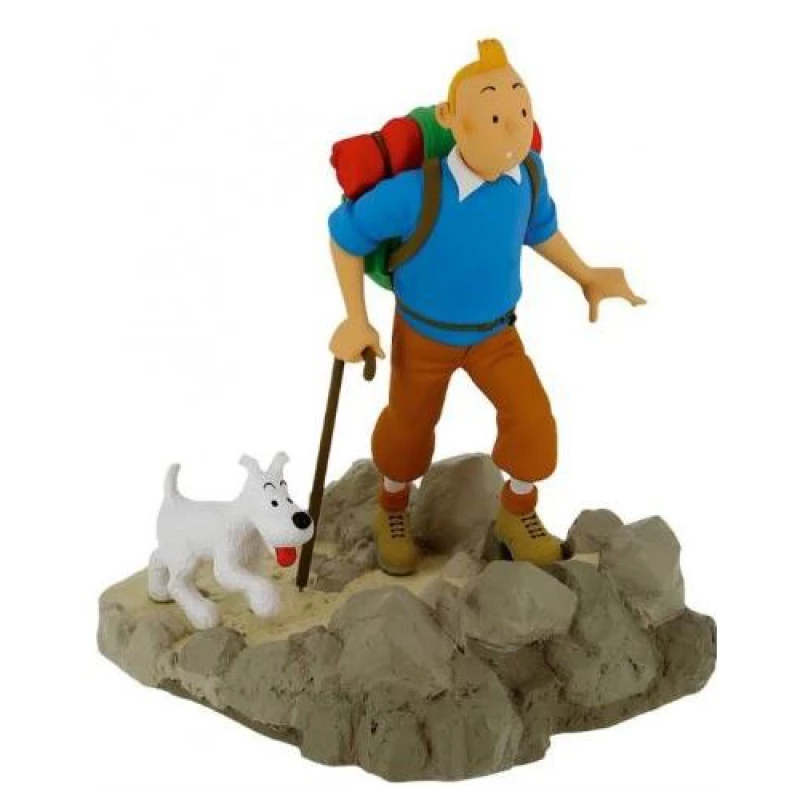 TINTIN RANDONNEUR - Moulinsart Résine/ Images Mythiques II