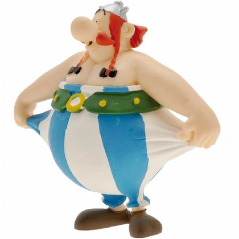 OBELIX TENANT SON PANTALON - Astérix Plastoy