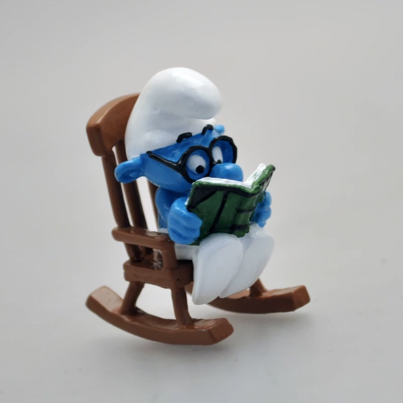 LE SCHTROUMPF A LUNETTES DANS LE ROCKING-CHAIR - Les Schtroumpfs Origine III