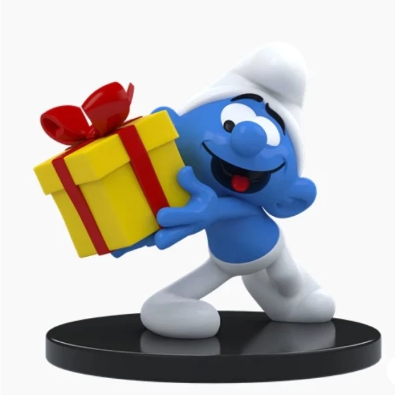 SCHTROUMPF FARCEUR AVEC CADEAU EN RESINE - Les Schtroumpfs Blue Resin