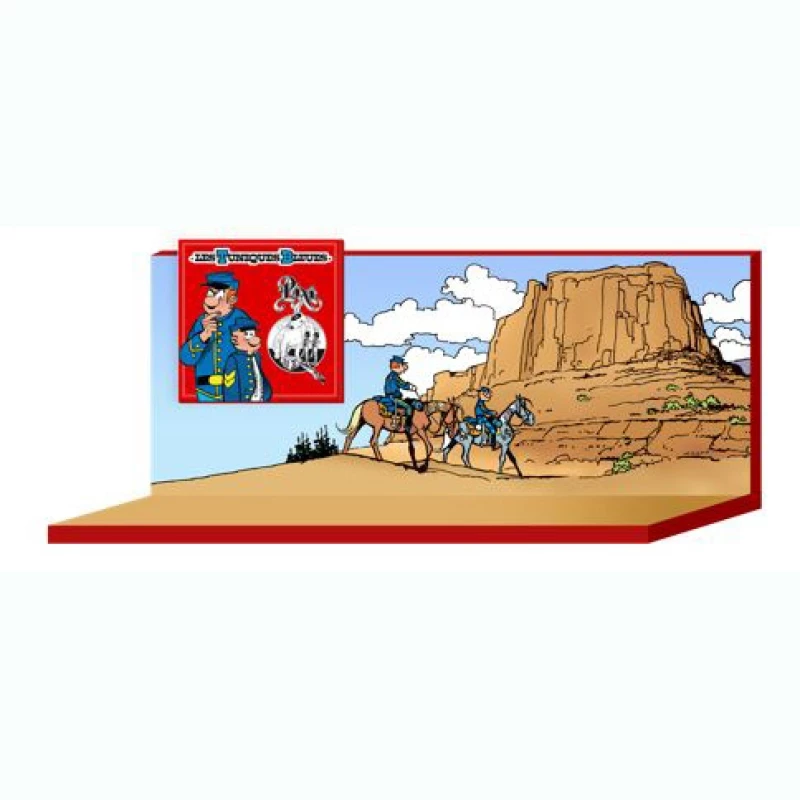 PRESENTOIR EN BOIS ORIGINE TUNIQUES BLEUES - Les Tuniques Bleues Origine