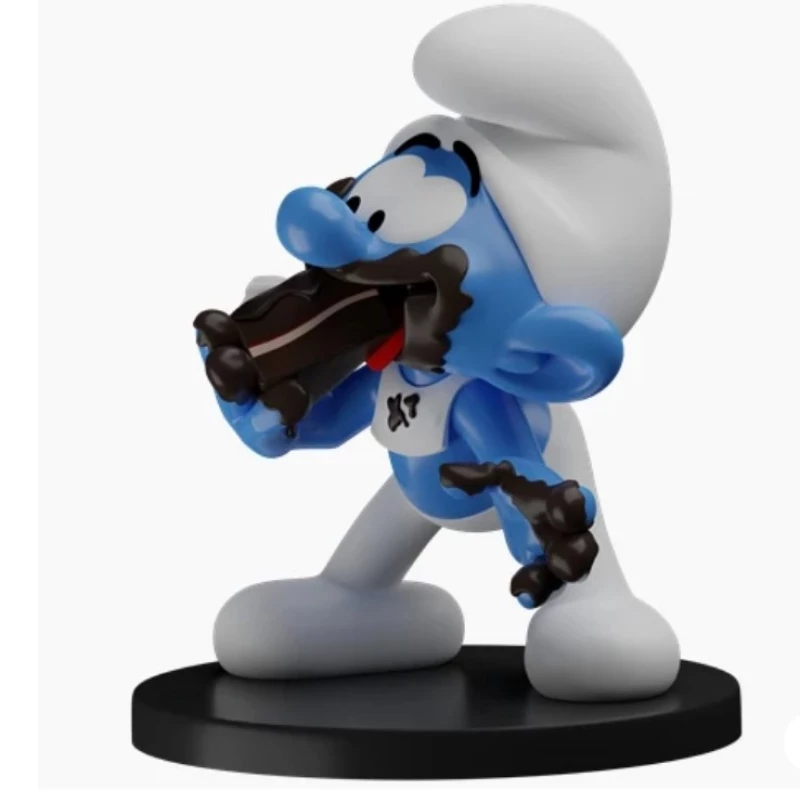 SCHTROUMPF GOURMAND EN RESINE - Les Schtroumpfs Blue Resin