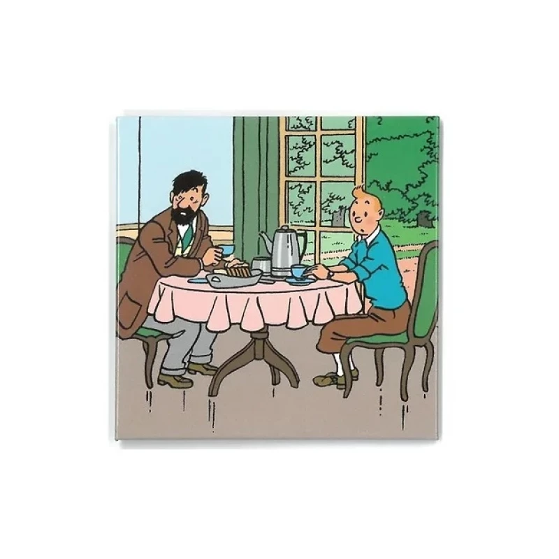 MAGNET TINTIN DEJEUNER - - Tintin Moulinsart PVC